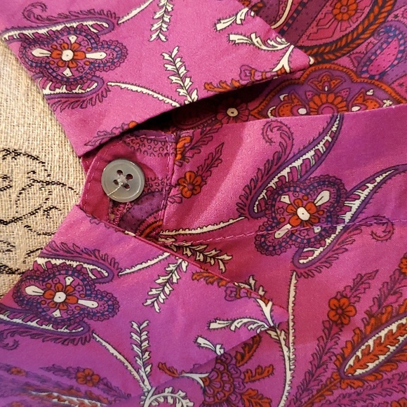 J Crew Re-Imagined Liberty Fabric Paisley Puff Sleeve Shirt - Picture 7 of 13